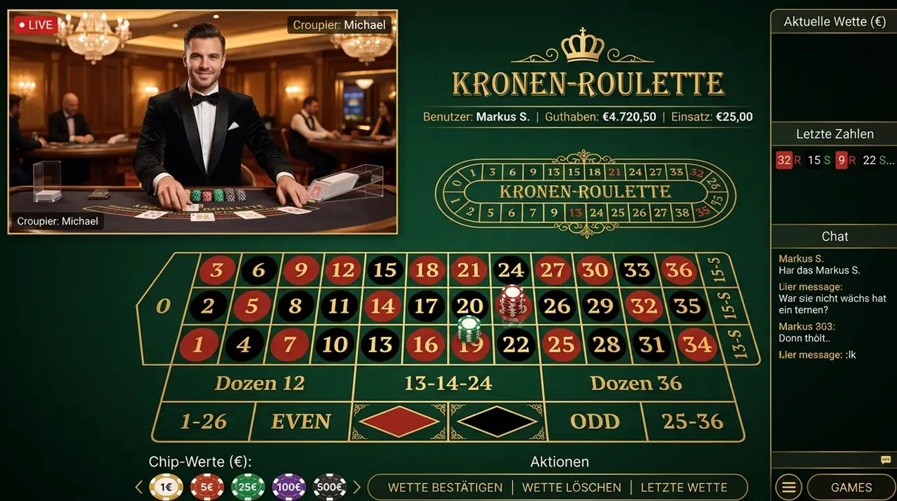 Live-Casino im Emojino