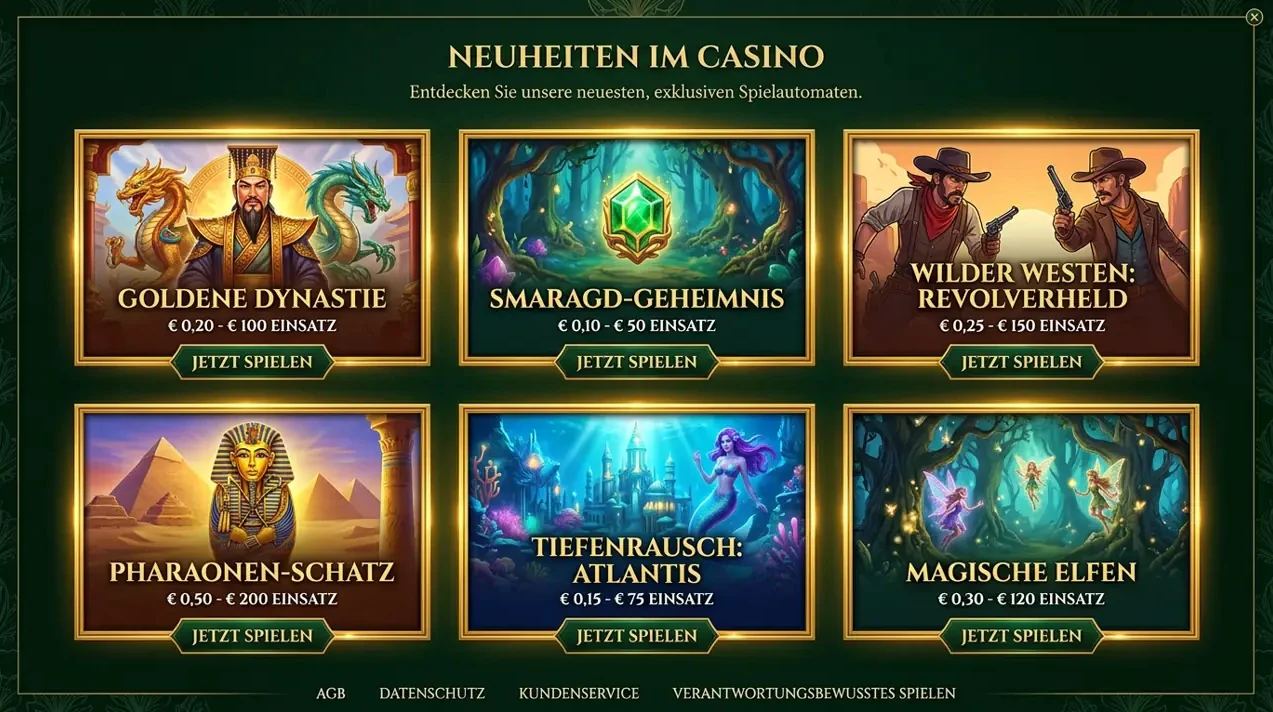 Neuheiten & Instant Games im Emojino